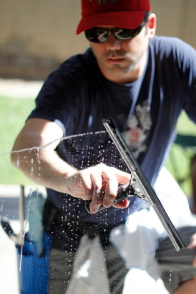 Commercial window cleaning in Pendleton by KCC Cleaning Services LLC